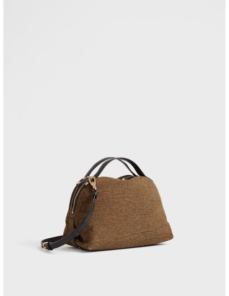Bauletto Small in camoscio Op Borbonese – Cumino/ebano - foto 3