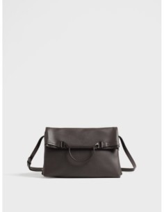 Borsa a tracolla Medium in pelle Borbonese Wave – Cacao - foto 1