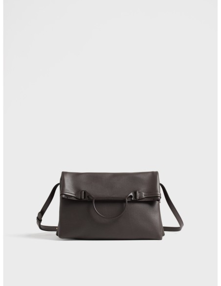 Borsa a tracolla Medium in pelle Borbonese Wave – Cacao - foto 1