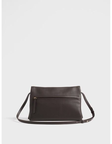 Borsa a tracolla Medium in pelle Borbonese Wave – Cacao - foto 4