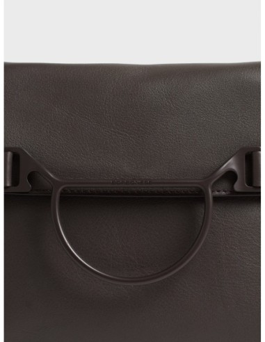 Borsa a tracolla Medium in pelle Borbonese Wave – Cacao - foto 6