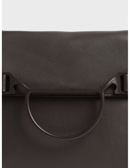 Borsa a tracolla Medium in pelle Borbonese Wave – Cacao - foto 6