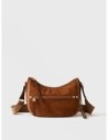 Borsa a tracolla Small in crosta scamosciata e pelle Borbonese Luna – Radica