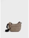 Luna Bag Mini borsa a tracolla in tessuto Op Borbonese B-Club – Op naturale/nero