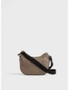 Luna Bag Mini borsa a tracolla in tessuto Op Borbonese B-Club – Op naturale/nero