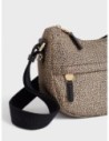 Luna Bag Mini borsa a tracolla in tessuto Op Borbonese B-Club – Op naturale/nero