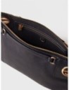 Borsa a tracolla Small in pelle effetto nabuk Borbonese London – Nero Borsa a tracolla Small in pelle effetto nabuk Borbonese London – Nero