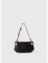 Mini bag in pelle effetto nabuk Borbonese London – Nero