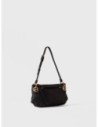 Mini bag in pelle effetto nabuk Borbonese London – Nero