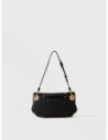 Mini bag in pelle effetto nabuk Borbonese London – Nero
