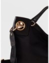 Borsa hobo Medium in nylon e pelle Borbonese London – Nero Borsa hobo Medium in nylon e pelle Borbonese London – Nero