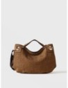 Borsa hobo Medium in camoscio Op Borbonese London – Op naturale