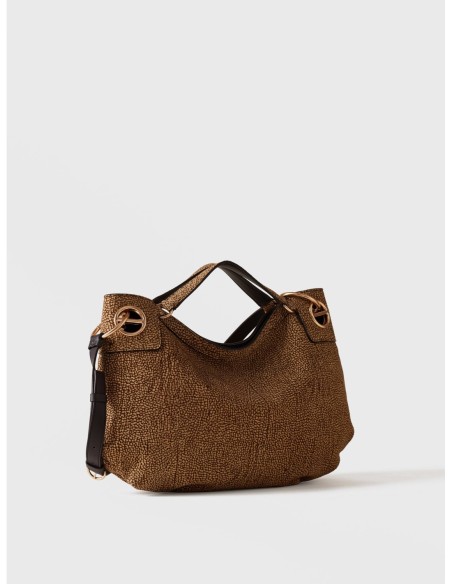 Borsa hobo Medium in camoscio Op Borbonese London – Op naturale - foto 3