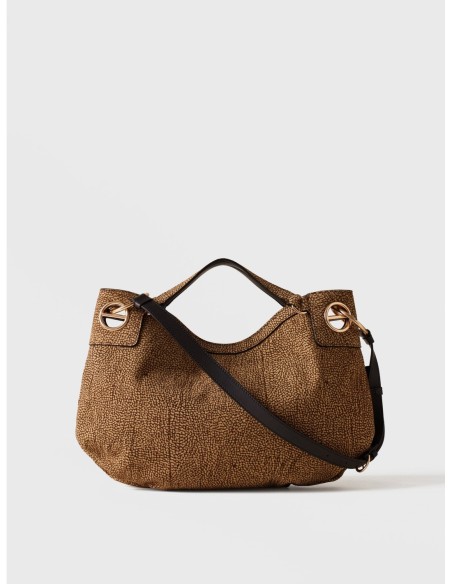Borsa hobo Medium in camoscio Op Borbonese London – Op naturale - foto 4