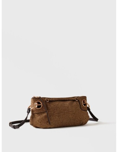 Borsa a tracolla Small in camoscio Op Borbonese London – Op naturale - foto 3