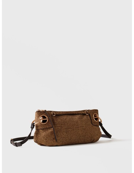 Borsa a tracolla Small in camoscio Op Borbonese London – Op naturale - foto 3