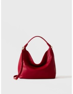 Borsa hobo Small in pelle Borbonese Plie – Ciliegia - foto 1