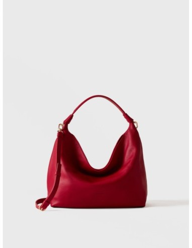 Borsa hobo Small in pelle Borbonese Plie – Ciliegia - foto 1