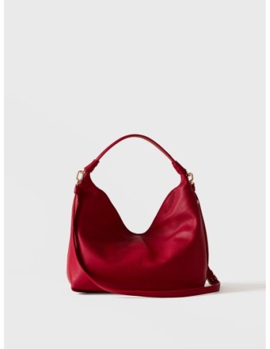 Borsa hobo Small in pelle Borbonese Plie – Ciliegia - foto 3