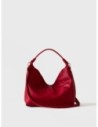 Borsa hobo Small in pelle Borbonese Plie – Ciliegia