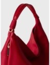 Borsa hobo Small in pelle Borbonese Plie – Ciliegia