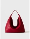 Borsa hobo Medium in pelle Borbonese Plie – Ciliegia