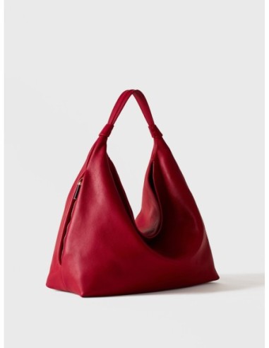 Borsa hobo Medium in pelle Borbonese Plie – Ciliegia - foto 3