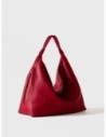 Borsa hobo Medium in pelle Borbonese Plie – Ciliegia