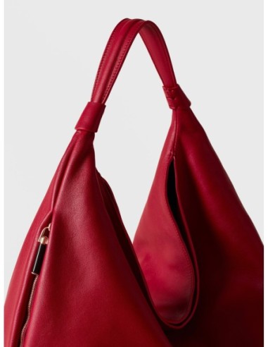 Borsa hobo Medium in pelle Borbonese Plie – Ciliegia - foto 5