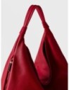 Borsa hobo Medium in pelle Borbonese Plie – Ciliegia