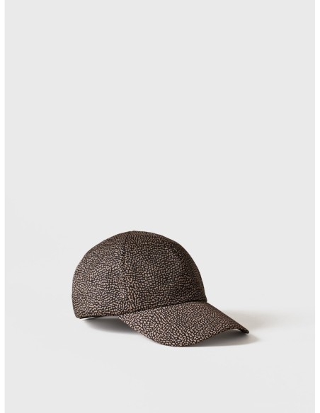 Cappello da baseball in tessuto Op Borbonese – Op naturale/nero - foto 1