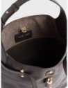 Borsa secchiello Medium in pelle Borbonese Premiere – Cacao