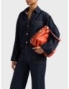 Borsa hobo Small in pelle effetto nabuk Borbonese Bice – Corniola Borsa hobo Small in pelle effetto nabuk Borbonese Bice – Corniola