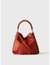 Borsa hobo Small in pelle effetto nabuk Borbonese Bice – Corniola Borsa hobo Small in pelle effetto nabuk Borbonese Bice – Corniola