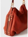 Borsa hobo Small in pelle effetto nabuk Borbonese Bice – Corniola Borsa hobo Small in pelle effetto nabuk Borbonese Bice – Corniola