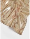 Stola in seta effetto lurex con foglie e Op Borbonese – Caramello
