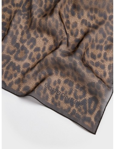 Stola in chiffon di seta stampa Op animalier Borbonese – Cameo - foto 2