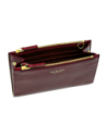 Pochette porta cellulare a tracolla in pelle The Bridge Lara – Barolo/Oro