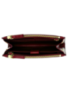 Pochette porta cellulare a tracolla in pelle The Bridge Lara – Barolo/Oro
