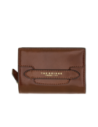 Portafoglio medio donna con zip in pelle The Bridge Lucrezia – Marrone/Oro Portafoglio medio donna con zip in pelle The Bridge Lucrezia – Marrone/Oro