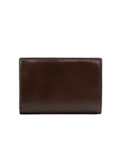 Portafoglio medio donna con zip in pelle The Bridge Lucrezia – Moka/Oro - foto 1 2