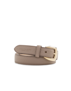 Cintura donna in pelle con grana The Bridge Berenice – Greige/Oro - foto 1 2