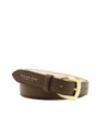 Cintura donna in pelle con grana The Bridge Berenice – Moka/Oro