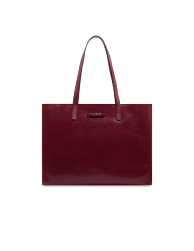 Borsa shopper in pelle The Bridge Mirra – Barolo/Oro - foto 1