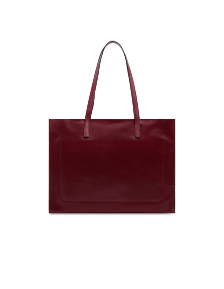 Borsa shopper in pelle The Bridge Mirra – Barolo/Oro - foto 3