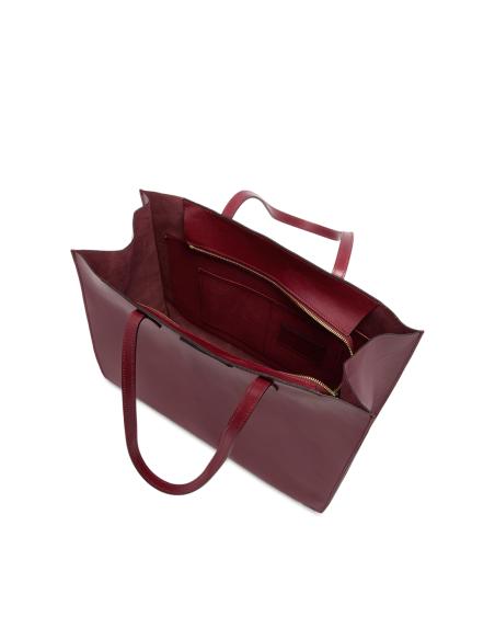 Borsa shopper in pelle The Bridge Mirra – Barolo/Oro - foto 4
