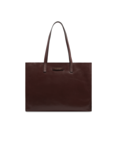 Borsa shopper in pelle The Bridge Mirra – Moka/Oro - foto 1