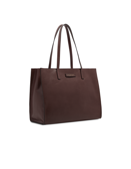 Borsa shopper in pelle The Bridge Mirra – Moka/Oro - foto 2