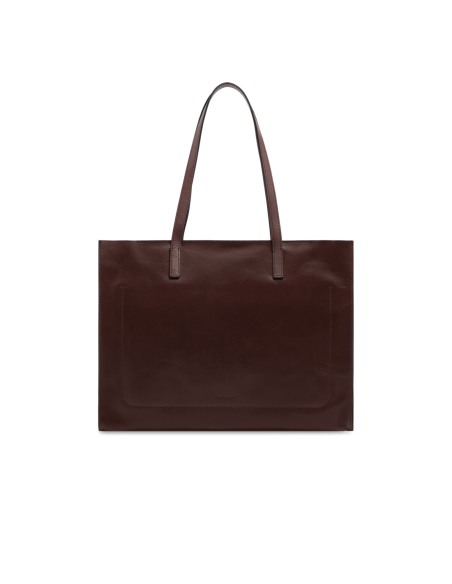 Borsa shopper in pelle The Bridge Mirra – Moka/Oro - foto 3