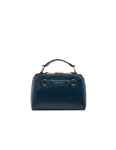 Borsa a mano piccola in pelle con tracolla The Bridge Laura – Notte/Oro - foto 1